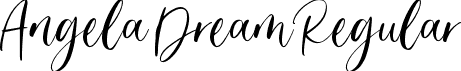 Angela Dream Regular font - Angela Dream.ttf