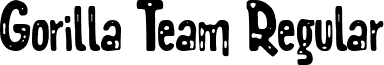 Gorilla Team Regular font - Gorilla Team.otf