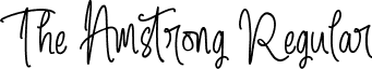 The Amstrong Regular font - The Amstrong.ttf
