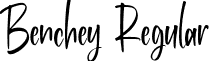 Benchey Regular font - Benchey.ttf
