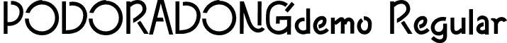 PODORADONGdemo Regular font - PODORADONGdemo.otf