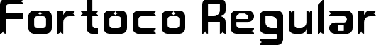 Fortoco Regular font - fortoco.ttf