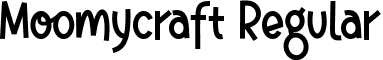 Moomycraft Regular font - Moomycraft.ttf