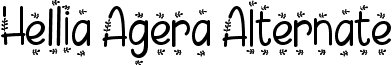 Hellia Agera Alternate font - Hellia Agera.otf