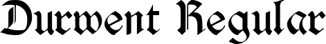 Durwent Regular font - durwent.regular.ttf