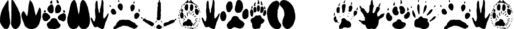 AnimalTracks Regular font - ANIMT___.TTF