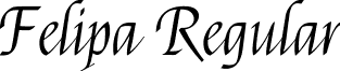 Felipa Regular font - felipa.regular.ttf