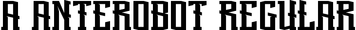 a Anterobot Regular font - Anterobot-Rp0E3.ttf