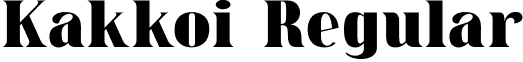 Kakkoi Regular font - Kakkoi-ywjl3.otf