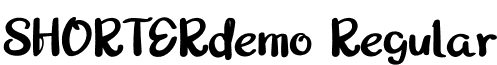 SHORTERdemo Regular font - Shorterdemo-MVpjp.otf