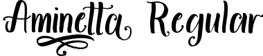 Aminetta Regular font - aminetta.regular.otf