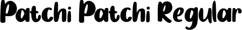 Patchi Patchi Regular font - Pacthi Pacthi.ttf