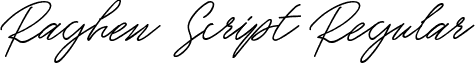 Raghen Script Regular font - Raghen Script.ttf