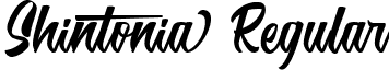 Shintonia Regular font - Shintonia.ttf