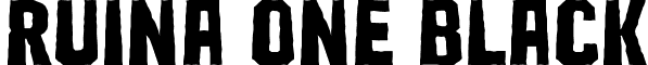 Ruina One Black font - RuinaOne-Black.ttf