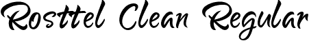 Rosttel Clean Regular font - Rosttel Extruded & Rough.otf