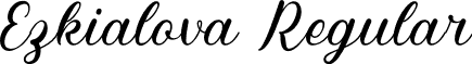 Ezkialova Regular font - Ezkialova.ttf