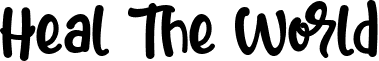 Heal The World font - Heal The World.ttf