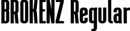 BROKENZ Regular font - BROKENZ.otf