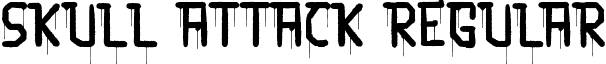 Skull Attack Regular font - SkullAttack-0WlXo.ttf
