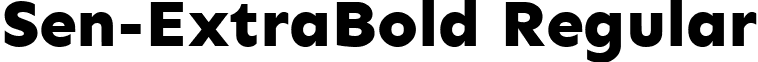 Sen-ExtraBold Regular font - sen.extrabold.ttf