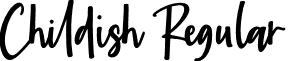 Childish Regular font - Childish-4B4nK.otf