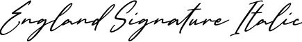 England Signature Italic font - EnglandSignatureItalic-VGqLz.otf