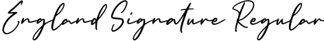 England Signature Regular font - EnglandSignature-GOK1q.otf