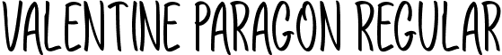 Valentine Paragon Regular font - ValentineParagon-rg427.ttf