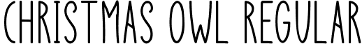 Christmas Owl Regular font - ChristmasOwl-9Yoey.ttf