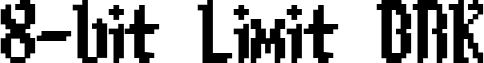 8-bit Limit BRK font - 8-bit-limit.brk.ttf