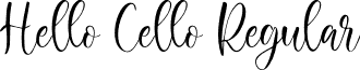 Hello Cello Regular font - HelloCello-WyV34.otf