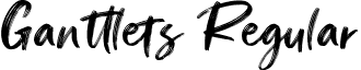 Ganttlets Regular font - Ganttlets-X3EXP.ttf