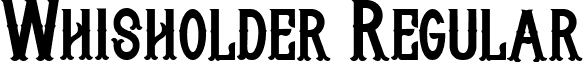 Whisholder Regular font - WhisholderRegular-L3EA5.ttf