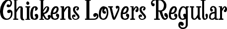 Chickens Lovers Regular font - ChickensLovers-vmgAA.ttf