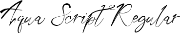Aqua Script Regular font - aqua-script.regular.ttf