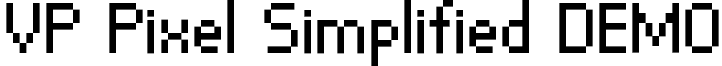 VP Pixel Simplified DEMO font - vp-pixel.simplified-demo.otf