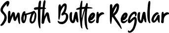 Smooth Butter Regular font - SmoothButter-PK3ym.ttf