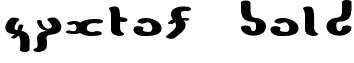 ZyxTof Bold font - zyx_tof.ttf