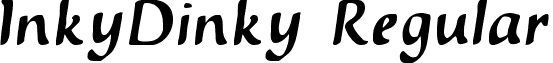 InkyDinky Regular font - InkyDinky.ttf