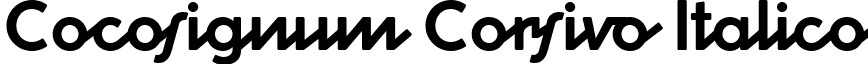 Cocosignum Corsivo Italico font - CocosignumCorsivoItalico-Bold-Trial.ttf