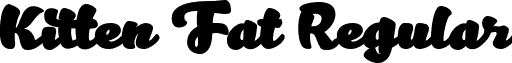 Kitten Fat Regular font - KittenFatTrial.ttf