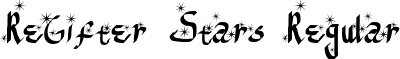 ReGifter Stars Regular font - Re-Gifter Stars.TTF