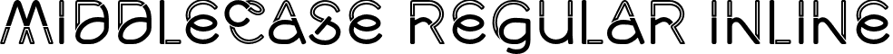 Middlecase Regular Inline font - MidCase RegLine.otf