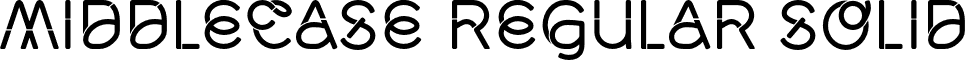 Middlecase Regular Solid font - MidCase RegSolid.otf