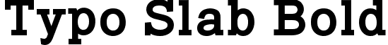 Typo Slab Bold font - TypoSlab_bold_demo.otf