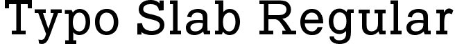 Typo Slab Regular font - TypoSlab_demo.otf