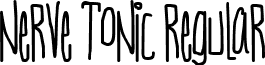 Nerve Tonic Regular font - NERVT___.TTF