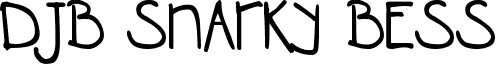 DJB SNARKY BESS font - DJB SNARKY BESS.ttf