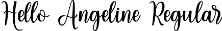 Hello Angeline Regular font - Hello Angeline.otf